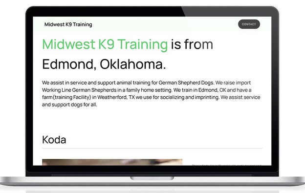 Midwest K9 Training Website